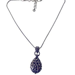 Brighton Bibi scroll Teardrop Necklace. Retired